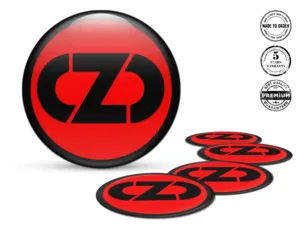 OZ Decals on Wheels High-Quality Resin Labels